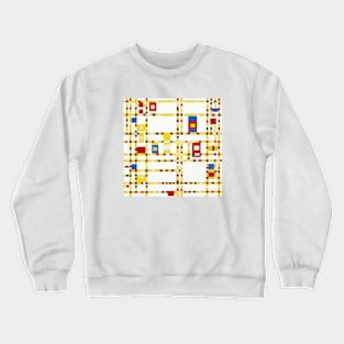 Mondrian Abstract Art Crewneck Sweatshirt